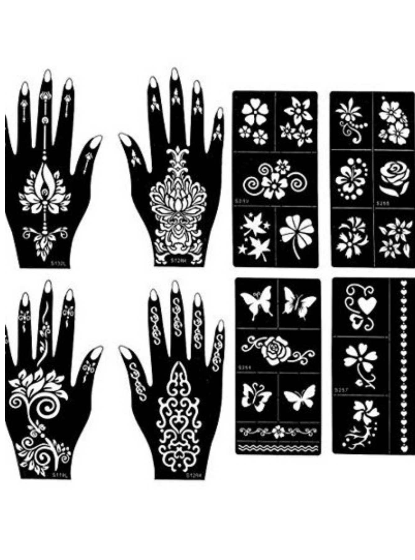Henna Patterns Fancy Label