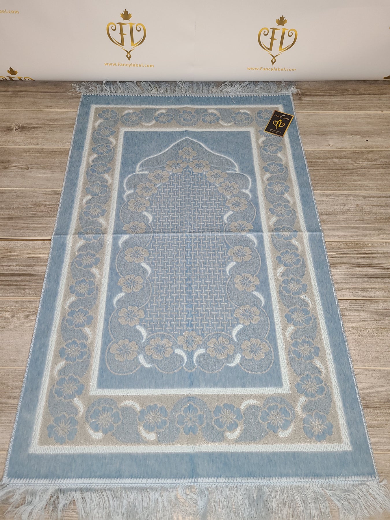 Engraved Rugs Engraved Prayer Rug – fancy label